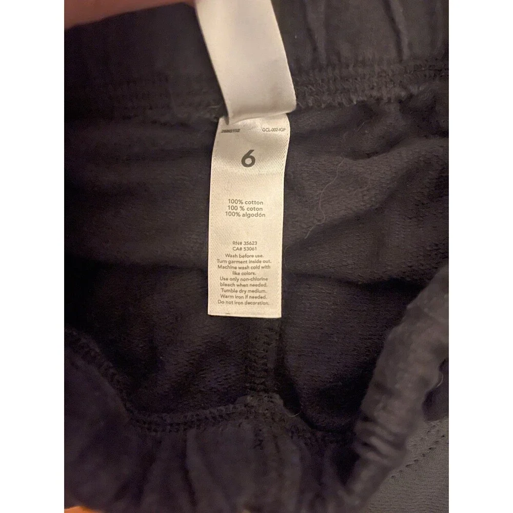 Carter's Boy Navy Black Pull-On Shorts Sweatshorts Size 6